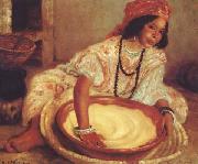 Henry d Estienne La Preparation du couscous (mk32) oil painting